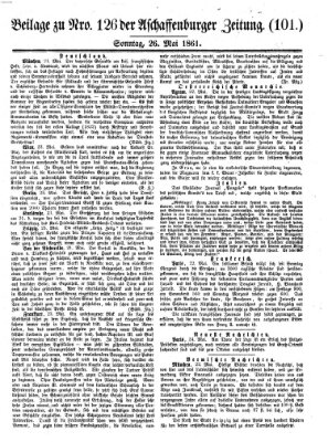 Aschaffenburger Zeitung Sonntag 26. Mai 1861