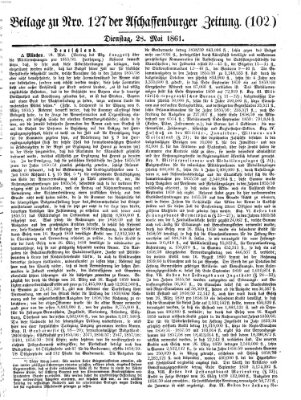 Aschaffenburger Zeitung Dienstag 28. Mai 1861