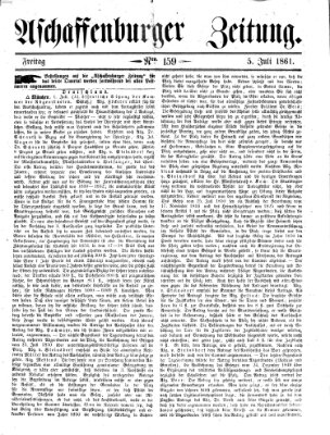 Aschaffenburger Zeitung Freitag 5. Juli 1861