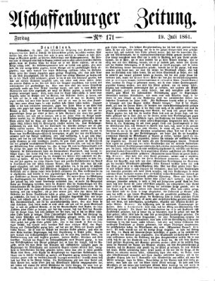 Aschaffenburger Zeitung Freitag 19. Juli 1861