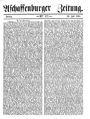 Aschaffenburger Zeitung Freitag 26. Juli 1861