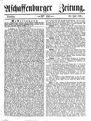 Aschaffenburger Zeitung Dienstag 30. Juli 1861