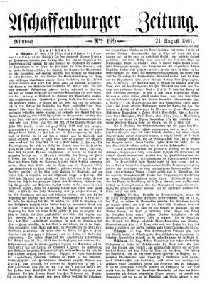 Aschaffenburger Zeitung Mittwoch 21. August 1861