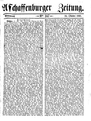 Aschaffenburger Zeitung Mittwoch 16. Oktober 1861