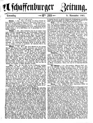 Aschaffenburger Zeitung Samstag 9. November 1861