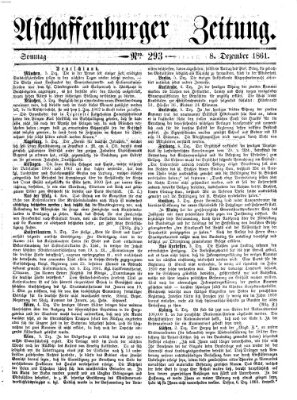 Aschaffenburger Zeitung Sonntag 8. Dezember 1861