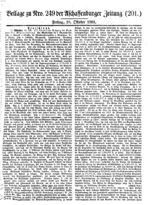 Aschaffenburger Zeitung Freitag 18. Oktober 1861