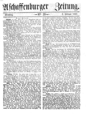 Aschaffenburger Zeitung Sonntag 2. Februar 1862