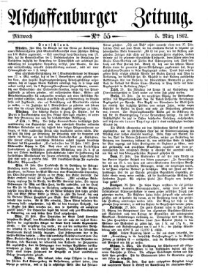 Aschaffenburger Zeitung Mittwoch 5. März 1862