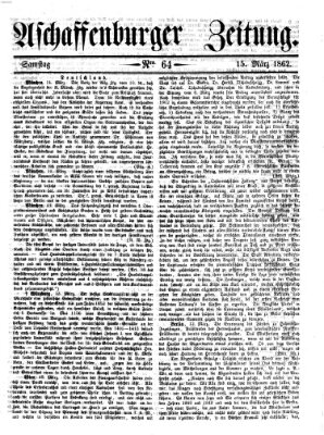 Aschaffenburger Zeitung Samstag 15. März 1862