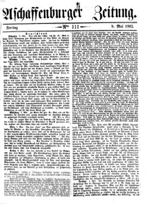 Aschaffenburger Zeitung Freitag 9. Mai 1862