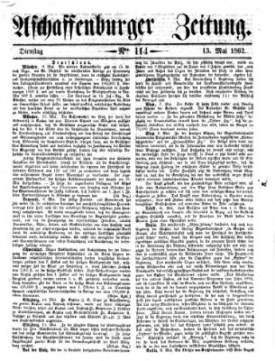 Aschaffenburger Zeitung Dienstag 13. Mai 1862