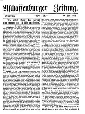 Aschaffenburger Zeitung Donnerstag 29. Mai 1862