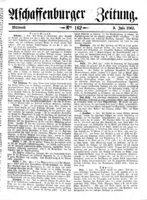 Aschaffenburger Zeitung Mittwoch 9. Juli 1862