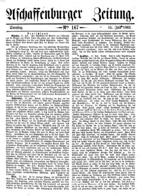 Aschaffenburger Zeitung Dienstag 15. Juli 1862