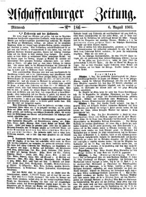 Aschaffenburger Zeitung Mittwoch 6. August 1862