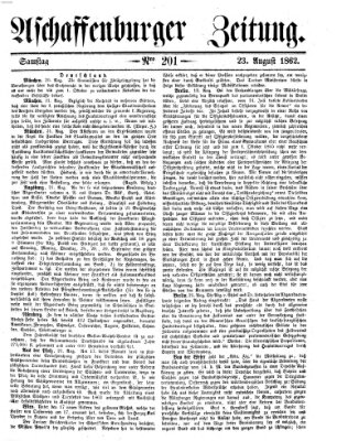 Aschaffenburger Zeitung Samstag 23. August 1862