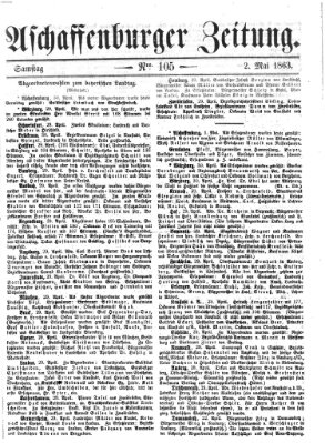 Aschaffenburger Zeitung Samstag 2. Mai 1863