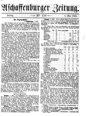 Aschaffenburger Zeitung Freitag 8. Mai 1863