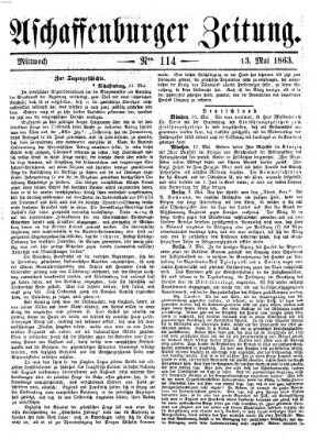 Aschaffenburger Zeitung Mittwoch 13. Mai 1863