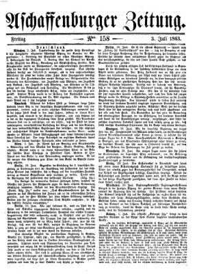 Aschaffenburger Zeitung Freitag 3. Juli 1863