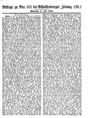 Aschaffenburger Zeitung Mittwoch 8. Juli 1863