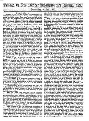 Aschaffenburger Zeitung Donnerstag 9. Juli 1863