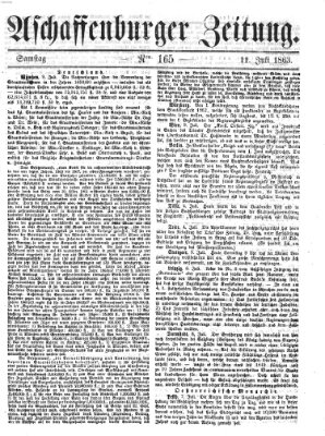 Aschaffenburger Zeitung Samstag 11. Juli 1863