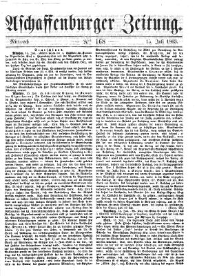 Aschaffenburger Zeitung Mittwoch 15. Juli 1863