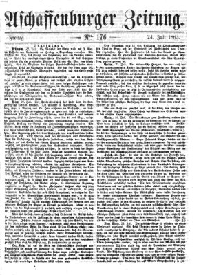 Aschaffenburger Zeitung Freitag 24. Juli 1863