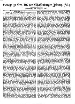 Aschaffenburger Zeitung Mittwoch 19. August 1863