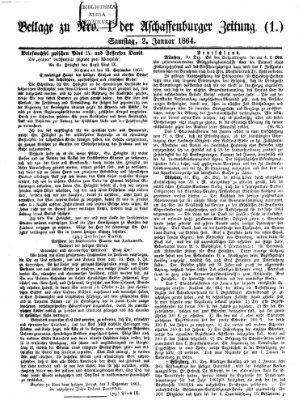 Aschaffenburger Zeitung Samstag 2. Januar 1864