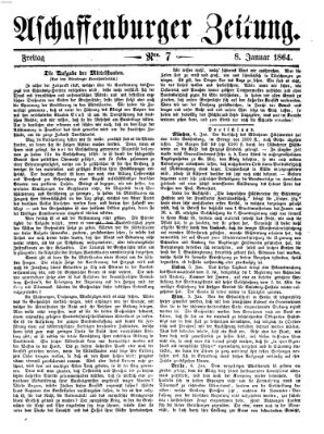 Aschaffenburger Zeitung Freitag 8. Januar 1864