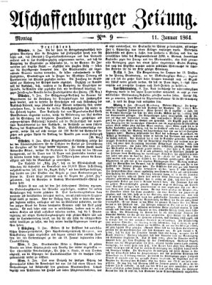 Aschaffenburger Zeitung Montag 11. Januar 1864