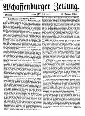 Aschaffenburger Zeitung Montag 18. Januar 1864