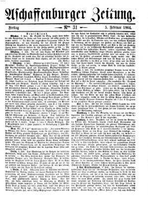 Aschaffenburger Zeitung Freitag 5. Februar 1864