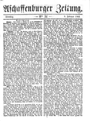 Aschaffenburger Zeitung Dienstag 9. Februar 1864