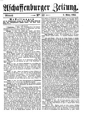 Aschaffenburger Zeitung Mittwoch 2. März 1864