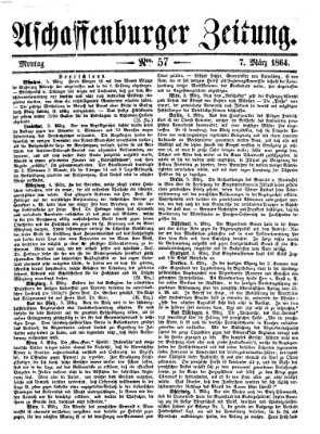 Aschaffenburger Zeitung Montag 7. März 1864