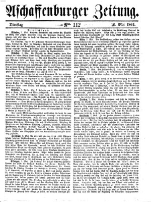 Aschaffenburger Zeitung Dienstag 10. Mai 1864