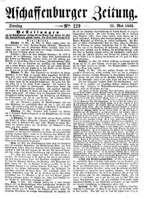 Aschaffenburger Zeitung Dienstag 31. Mai 1864