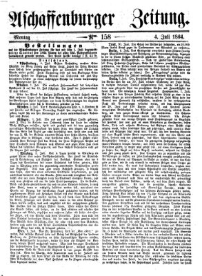 Aschaffenburger Zeitung Montag 4. Juli 1864