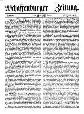 Aschaffenburger Zeitung Mittwoch 13. Juli 1864