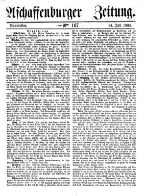 Aschaffenburger Zeitung Donnerstag 14. Juli 1864