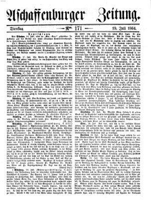 Aschaffenburger Zeitung Dienstag 19. Juli 1864