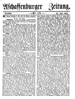 Aschaffenburger Zeitung Samstag 23. Juli 1864