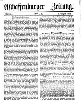 Aschaffenburger Zeitung Dienstag 9. August 1864