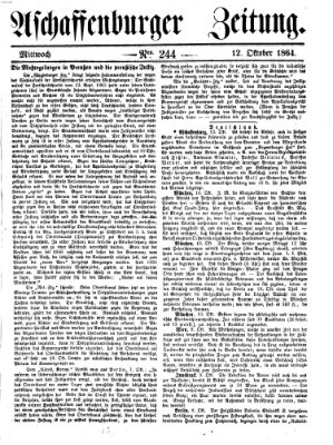 Aschaffenburger Zeitung Mittwoch 12. Oktober 1864