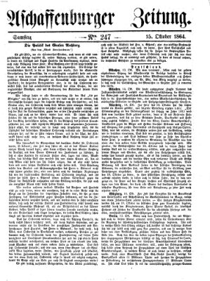 Aschaffenburger Zeitung Samstag 15. Oktober 1864