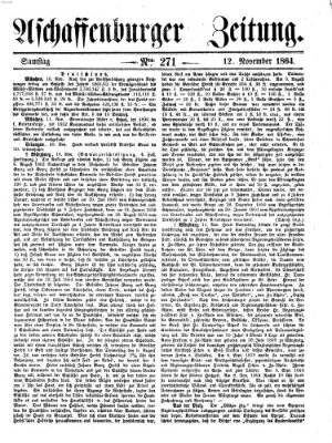 Aschaffenburger Zeitung Samstag 12. November 1864